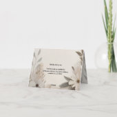 カスタムエレガントウェディング招待状 招待状 (裏面)