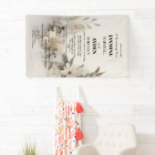 カスタムエレガントウェディング招待状 横断幕 (インサイチュ)