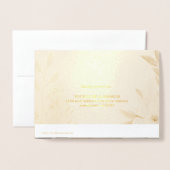 カスタムエレガントウェディング招待状 箔カード (裏面封筒付き)