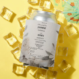 カスタムエレガントウェディング招待状 缶クーラー