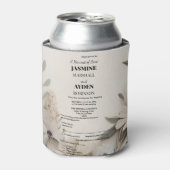 カスタムエレガントウェディング招待状 缶クーラー (缶正面)