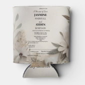 カスタムエレガントウェディング招待状 缶クーラー (正面)