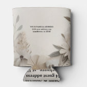 カスタムエレガントウェディング招待状 缶クーラー (裏面)