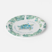 カスタムエレガントウェディング紙プレートトロピカル ペーパープレート (アングル)