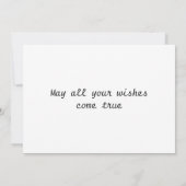 カスタムエレガントキツネ誕生日 カード (裏面)