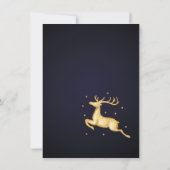 カスタムエレガントゴールデントナディアホリデーシーズン 招待状 (裏面)