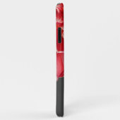 カスタムエレガントサマリーコーラルレッドダリアフラワー Case-Mate iPhoneケース (裏面/右)