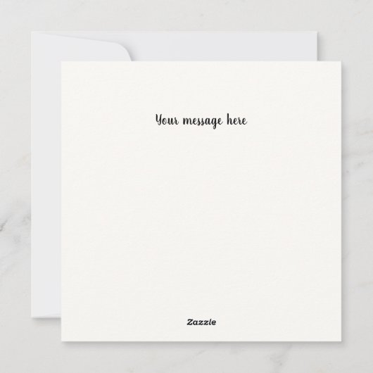 カスタムエレガントシャアディ結婚ムバラクのギフトカード シーズンカード (裏面)