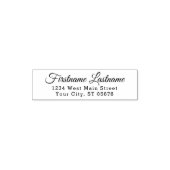 カスタムエレガントスタイリッシュタイポグラフィスクリプト セルフインキングスタンプ (デザイン)