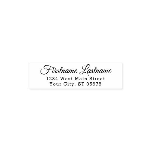 カスタムエレガントスタイリッシュタイポグラフィスクリプト セルフインキングスタンプ (デザイン)