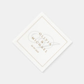 カスタムエレガントス結婚トのNapkinsヴィンテージ スタンダードカクテルナプキン (角)