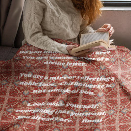 カスタムエレガントタイル模様イラン人の贈り物 シェルパブランケット