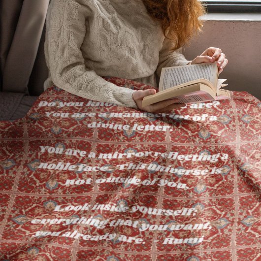 カスタムエレガントタイル模様イラン人の贈り物 シェルパブランケット