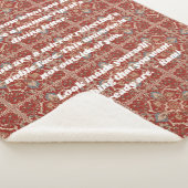 カスタムエレガントタイル模様イラン人の贈り物 シェルパブランケット (3/4)