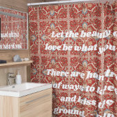 カスタムエレガントタイル模様イラン人の贈り物 シャワーカーテン