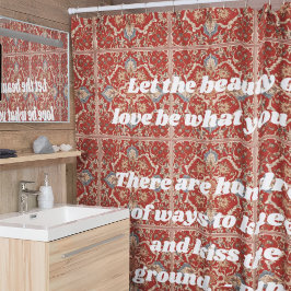 カスタムエレガントタイル模様イラン人の贈り物 シャワーカーテン