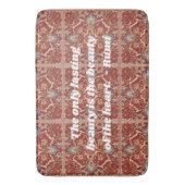 カスタムエレガントタイル模様イラン人の贈り物 バスマット (正面縦)