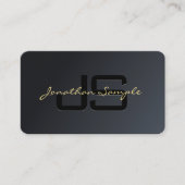 カスタムエレガントテンプレートブモダンラック金ゴールドラグジュアリー 名刺 (正面)