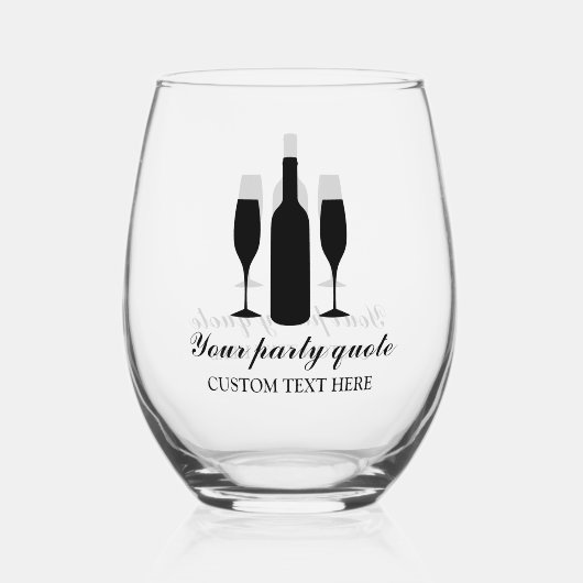 カスタムエレガントデザインの茎のないワイングラス ステムなしワイングラス (正面)