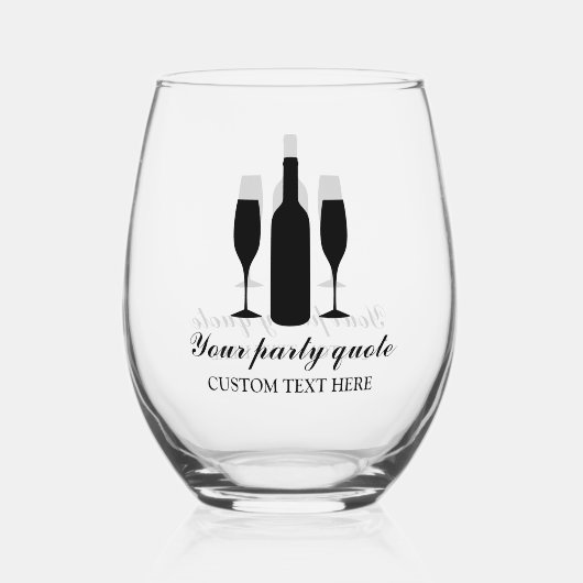 カスタムエレガントデザインの茎のないワイングラス ステムなしワイングラス (裏面)