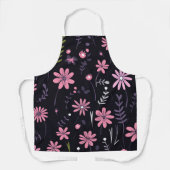 カスタムエレガントデザイン付きフローラキッチンエプロン エプロン (正面)