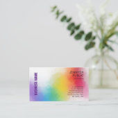 カスタムエレガントトレンディーカラフルモダンテンプレート 名刺 (スタンド正面)