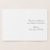 カスタムエレガントハッピーバースデー実在金ゴールド 箔カード (内部)