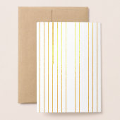 カスタムエレガントハッピーバースデー実在金ゴールド 箔カード (裏面封筒付き)