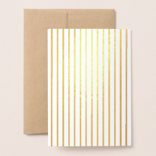 カスタムエレガントハッピーバースデー実在金ゴールド 箔カード (裏面封筒付き)