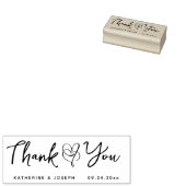 カスタムエレガントハートありがとうござ結婚う ラバースタンプ (押印)