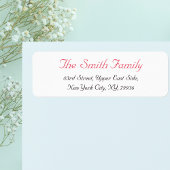 カスタムエレガントパーソナライズされたモダン差出人住所 ラベル