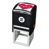 カスタムエレガントパーソナライズされたScript NameハートLove セルフインキングスタンプ (商品)