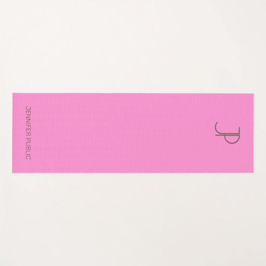 カスタムエレガントピモノグラムのクトレンディー ヨガマット (正面(横))