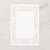 カスタムエレガントピンクレ結婚ースのエンクロージャカード エンクロージャーカード (裏面)