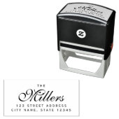 カスタムエレガントファミリ名の自宅住所 セルフインキングスタンプ (インサイチュ)