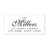 カスタムエレガントファミリ名の自宅住所 セルフインキングスタンプ (デザイン)