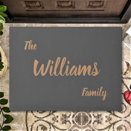 カスタムエレガントファミリ名 ドアマット