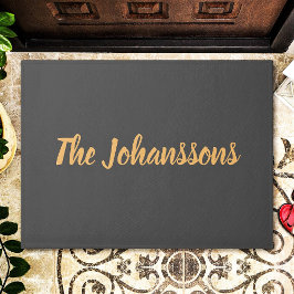 カスタムエレガントファミリ名 ドアマット