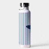 カスタムエレガントフローラストライプ単色 ウォーターボトル (右面)