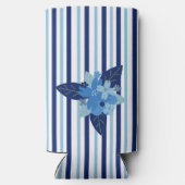 カスタムエレガントフローラストライプ単色 スリム缶クーラー (裏面)