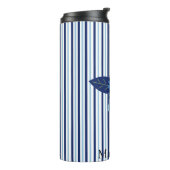 カスタムエレガントフローラストライプ単色 タンブラー (回転左)