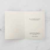 カスタムエレガントフローラ友情引用文誕生日 カード (内部)