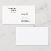 カスタムエレガントプロフェッショナルテンプレート 名刺 (正面/裏面)