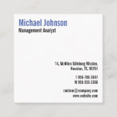 カスタムエレガントプロフェッショナルモダンシンプルクール スクエア名刺 (正面)