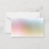 カスタムエレガントモダンカラフルテンプレートシンプル ノートカード (裏面)