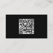 カスタムエレガントモダンシンプルテンプレートQRコード 名刺 (裏面)