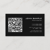 カスタムエレガントモダンシンプルテンプレートQRコード 名刺 (正面)