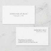 カスタムエレガントモダンシンプルデザインテンプレートかわいい 名刺 (正面/裏面)