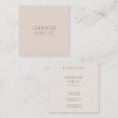 カスタムエレガントモダンシンプルデザインテンプレート スクエア名刺 (正面/裏面)