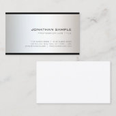 カスタムエレガントモダンシンプルプロフェッショナルテンプレート 名刺 (正面/裏面)